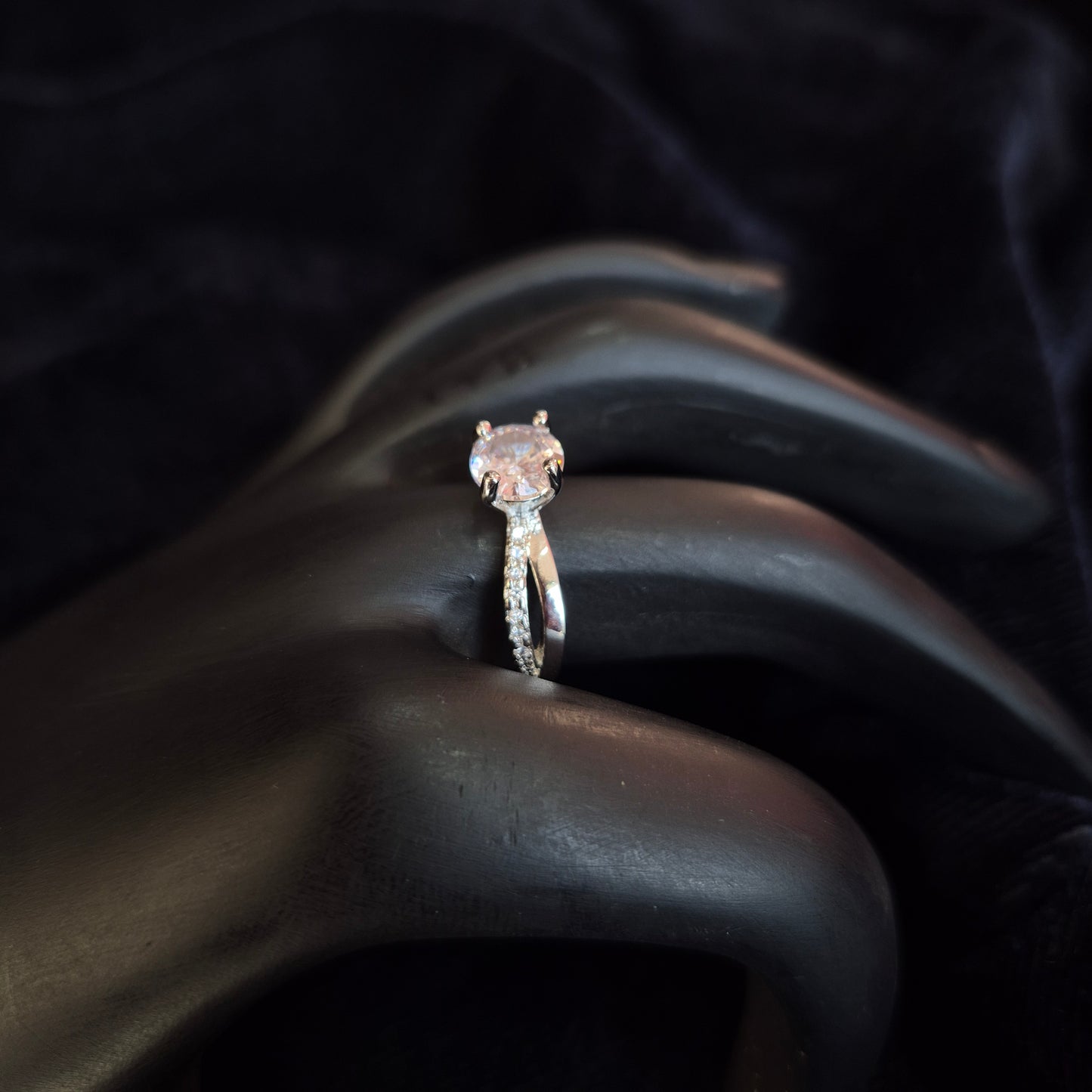 Solitaire Silver Ring