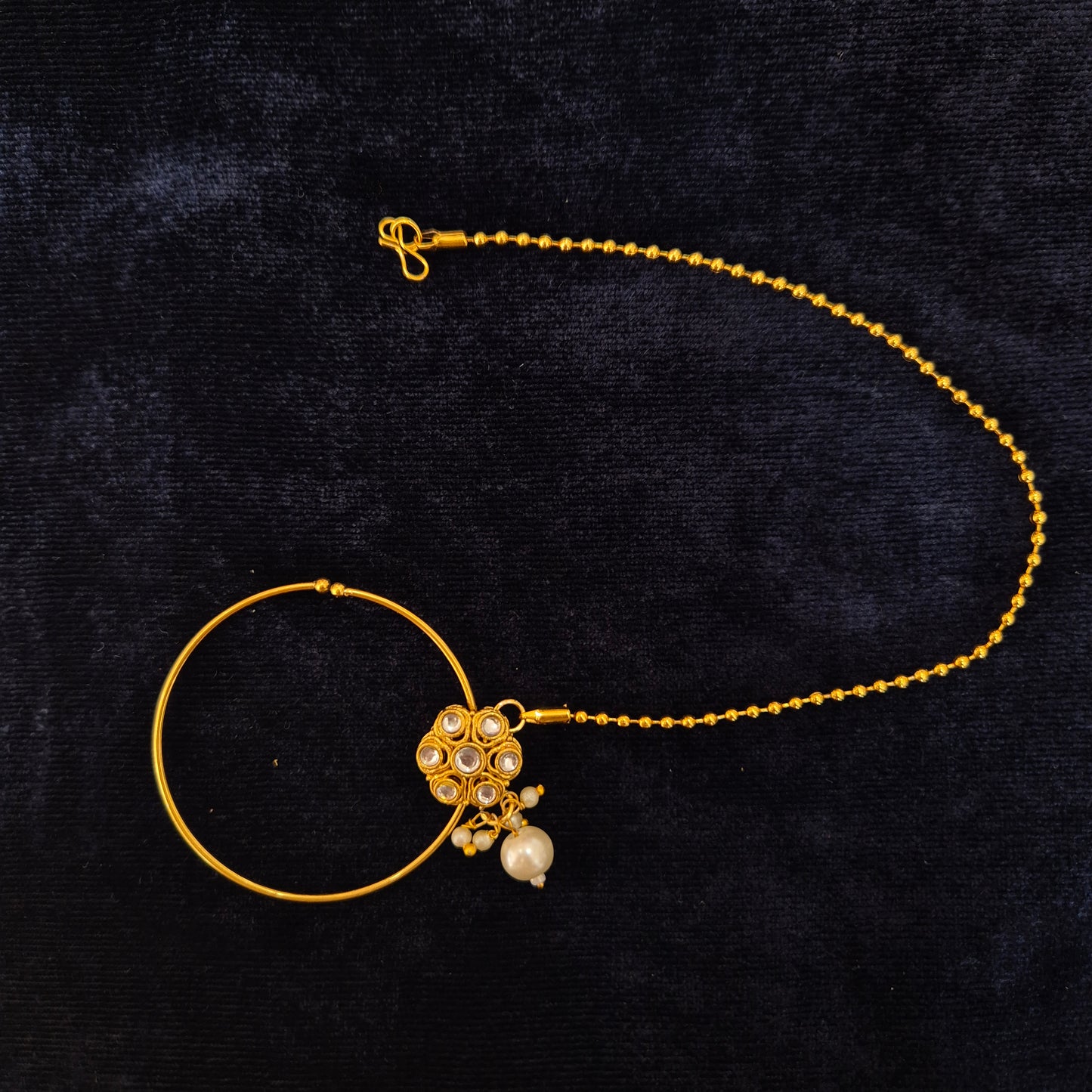 Floral Golden Nath