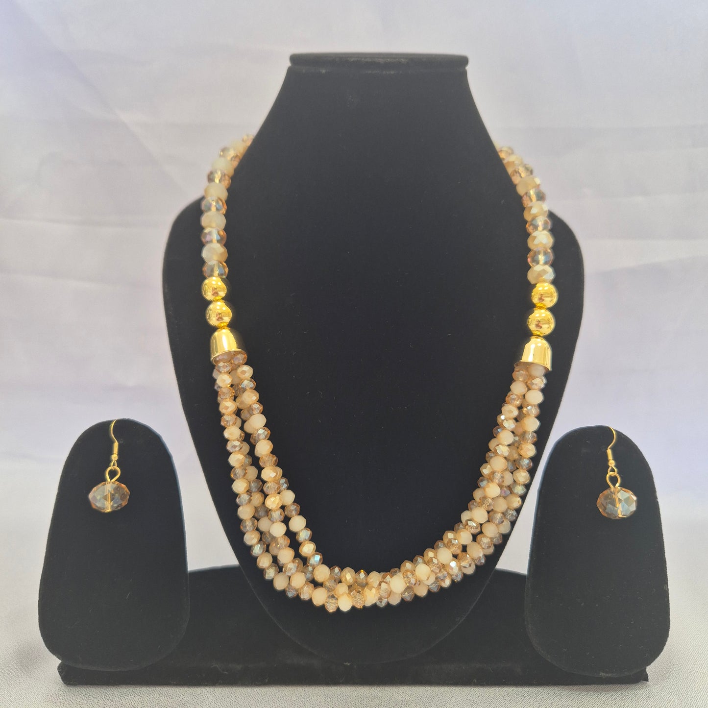 Crystal Triple Layered Necklace