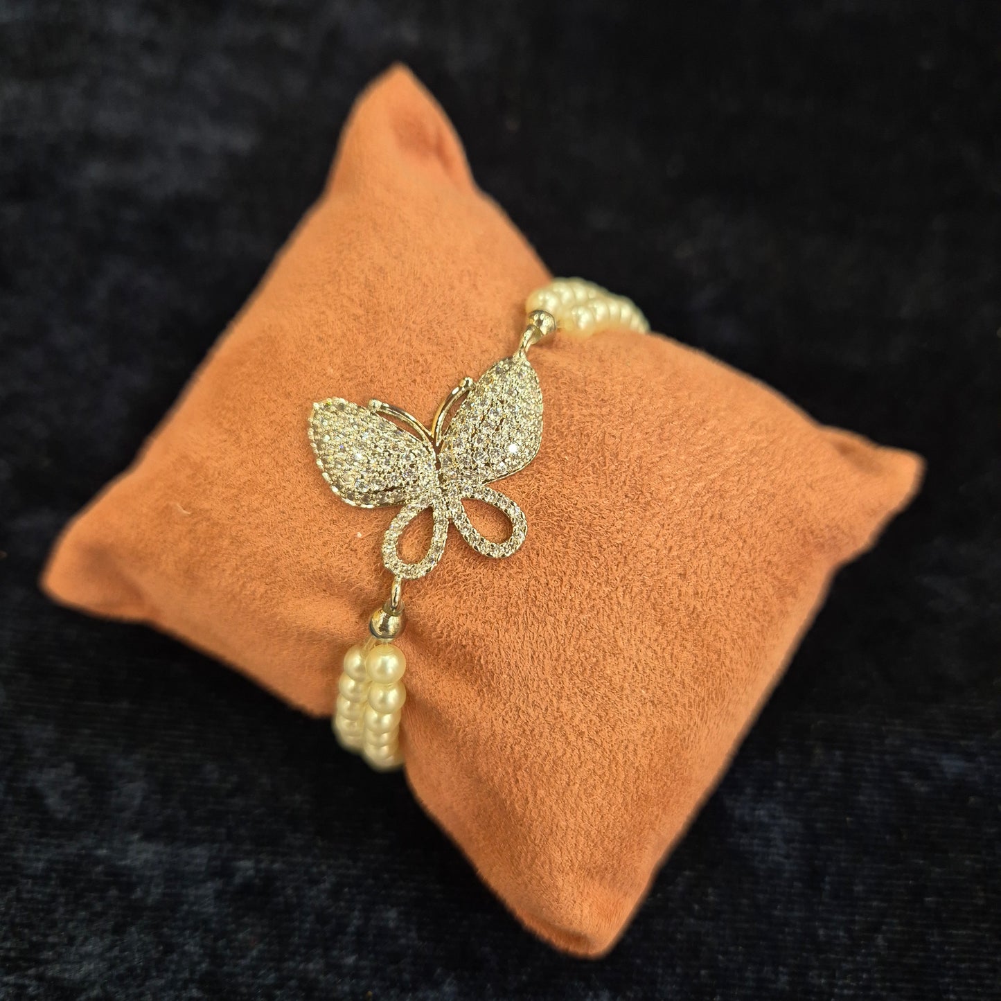 Butterfly Pearl Bracelet