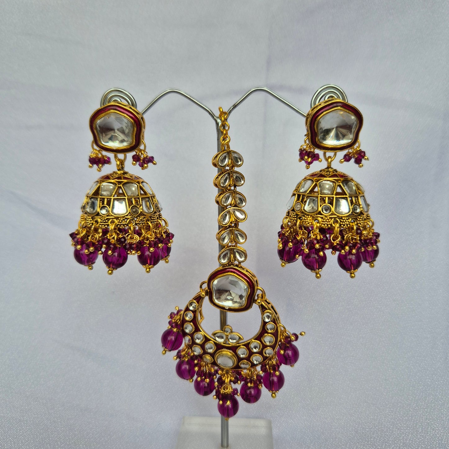 Rashmi Kundan Jhumka with Tikka
