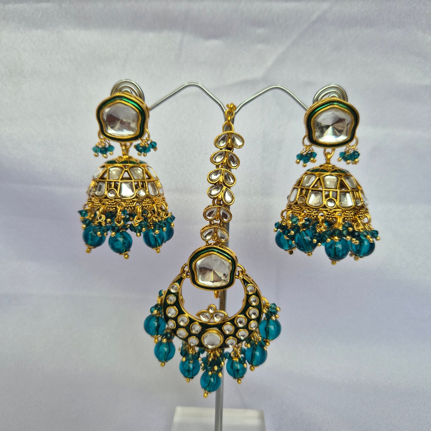 Rashmi Kundan Jhumka with Tikka
