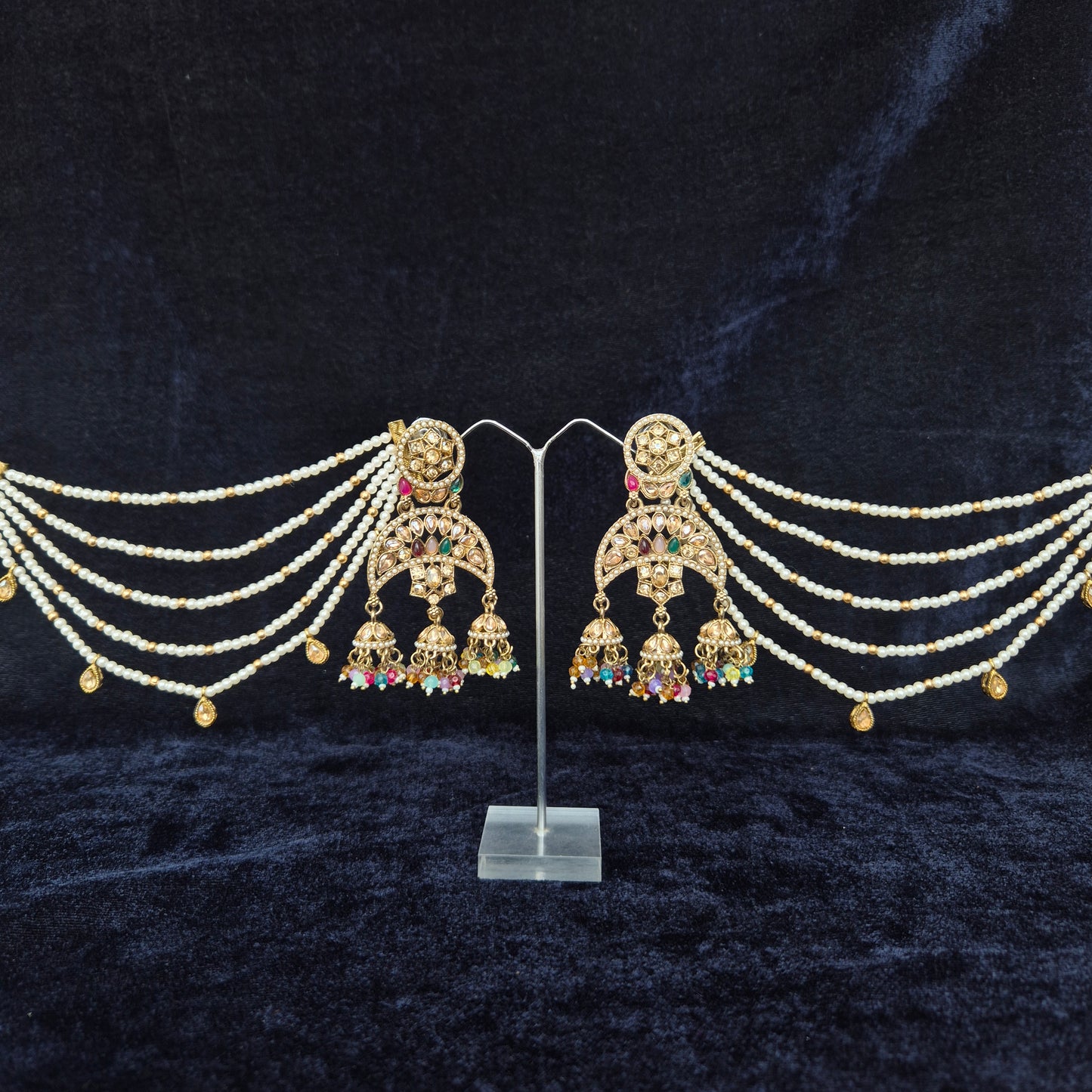 Parul Bahubali Kundan Earrings
