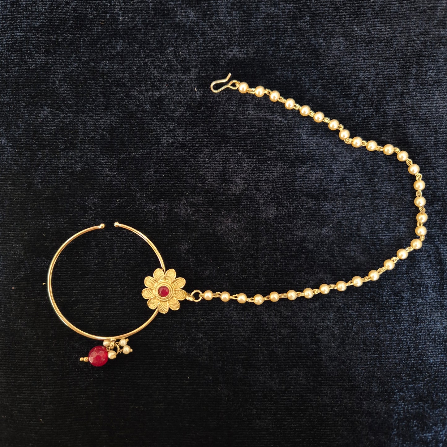 Floral Nath Golden