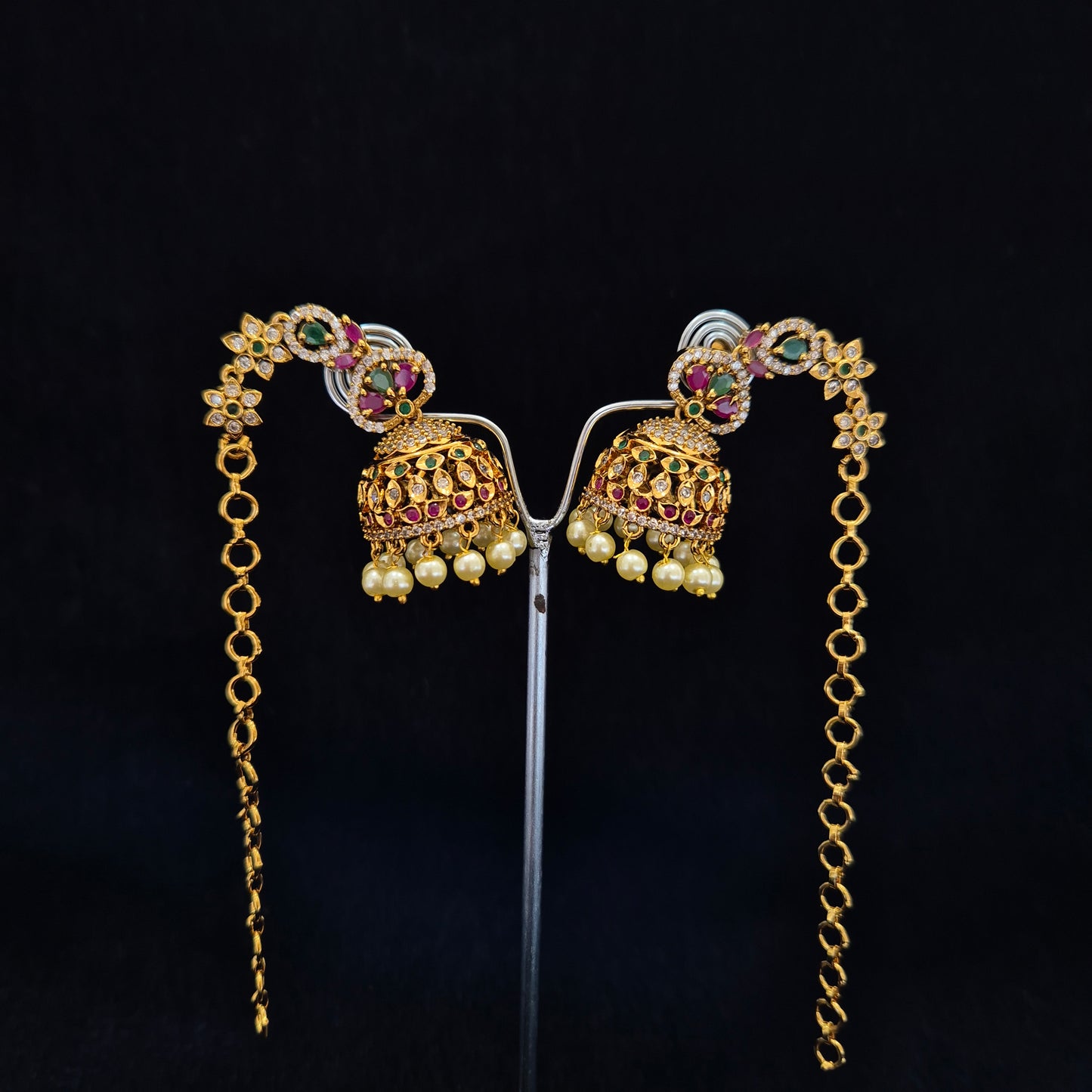 Siya Traditional Gold Jhumki