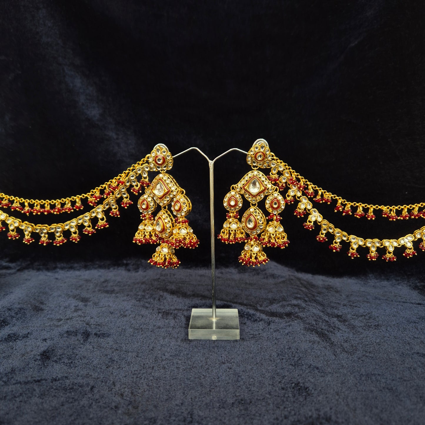 Oorja Premium Earrings with Tikka