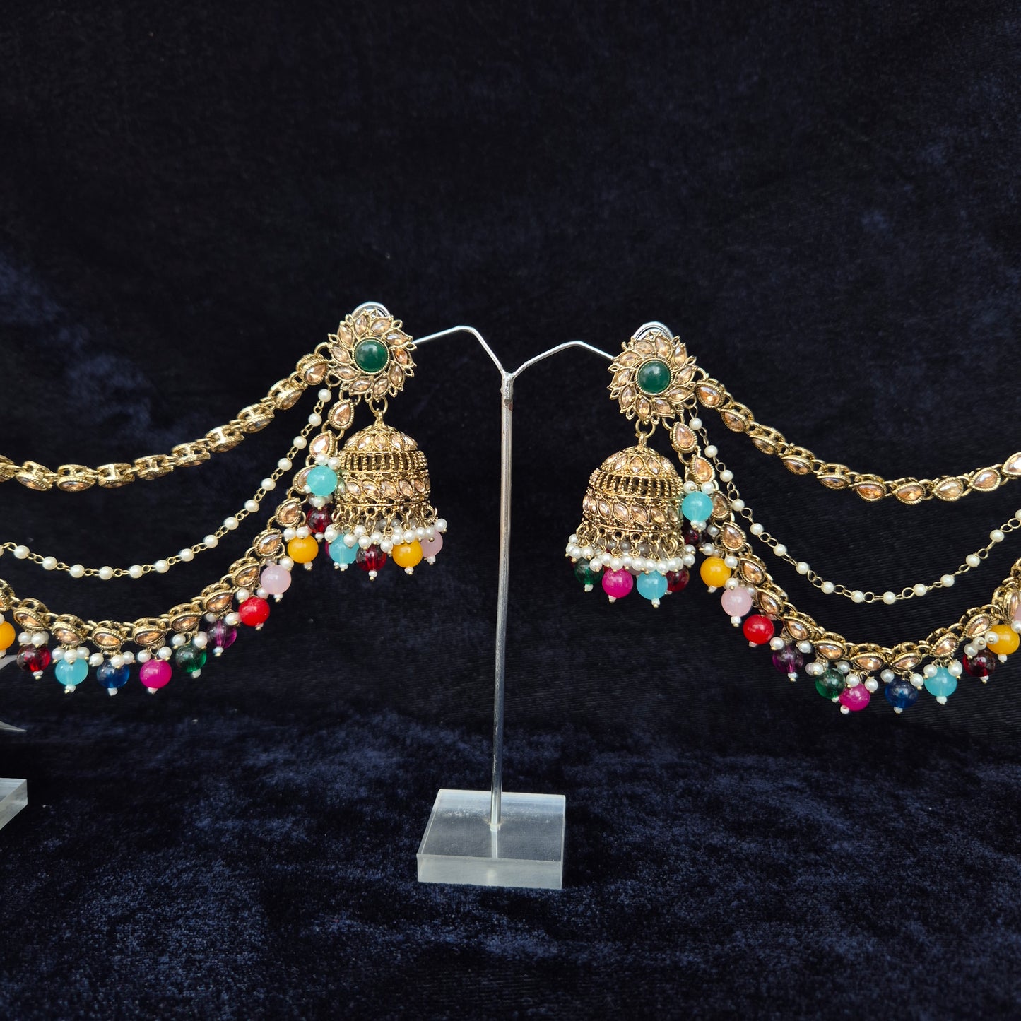 Ananti Bahubali Kundan Jhumka