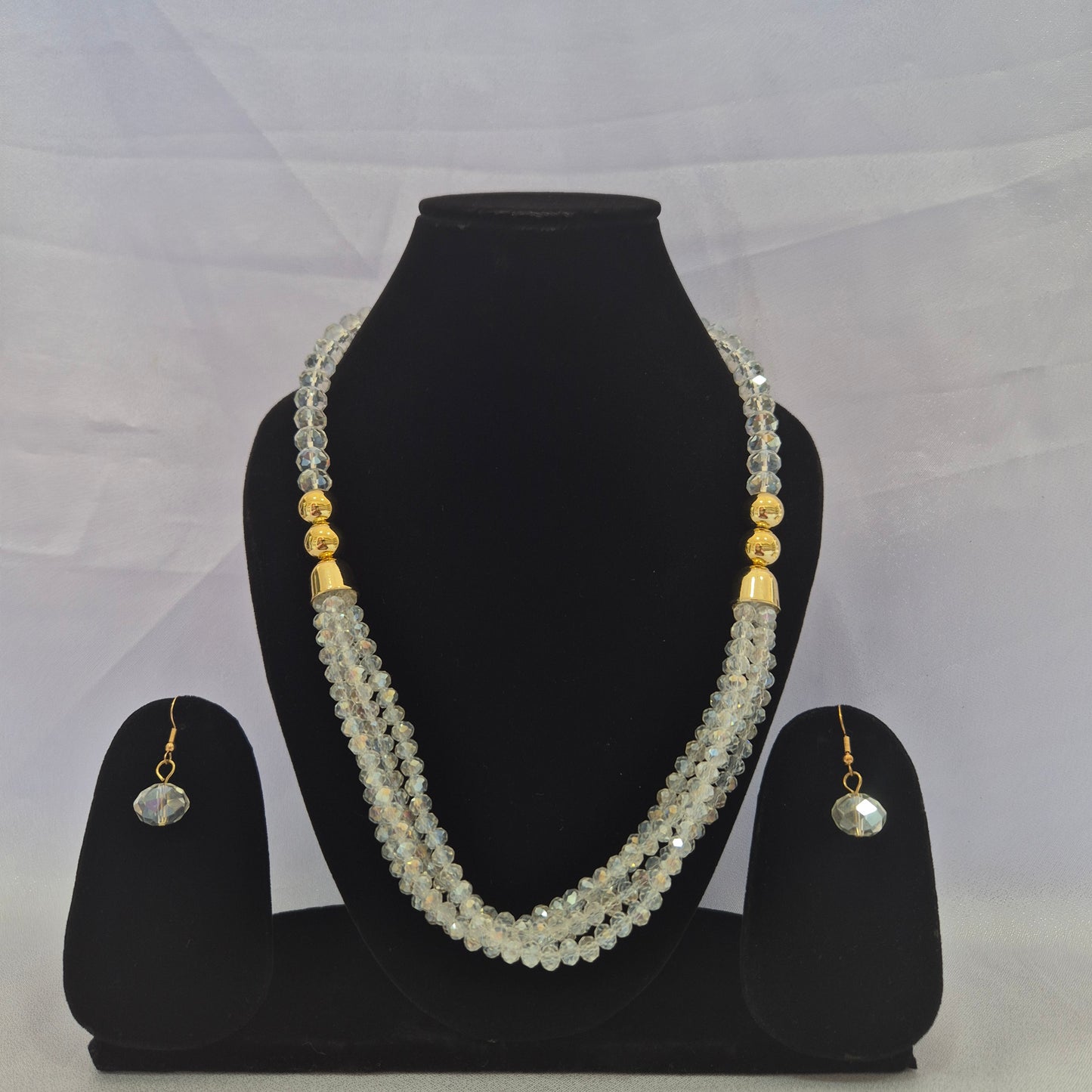 Crystal Triple Layered Necklace