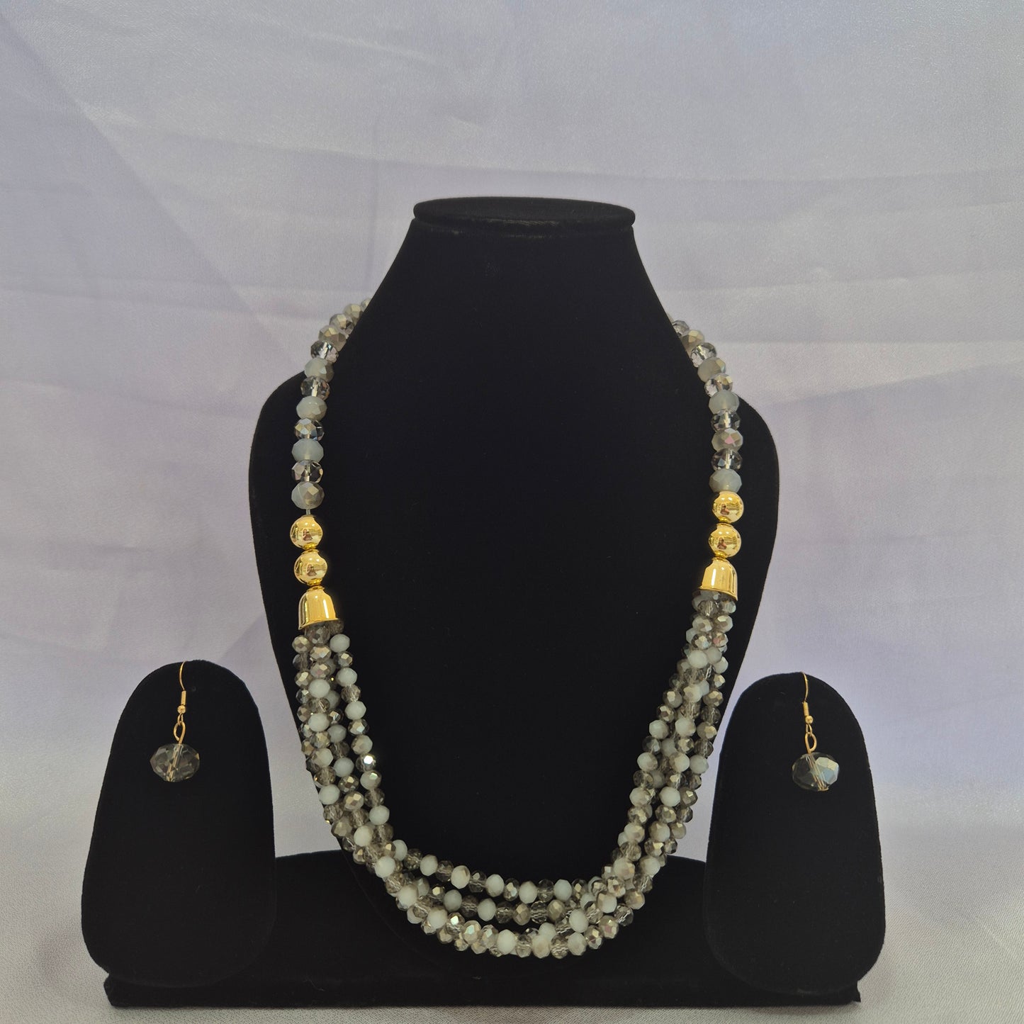 Crystal Triple Layered Necklace