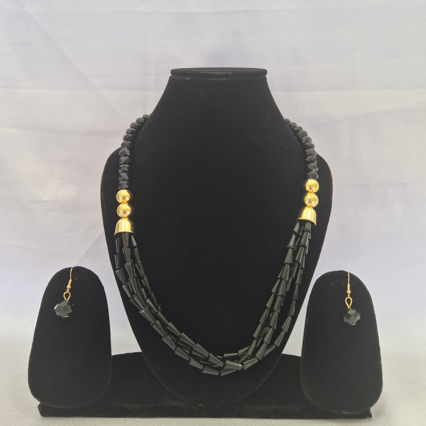 Crystal Triple Layered Necklace