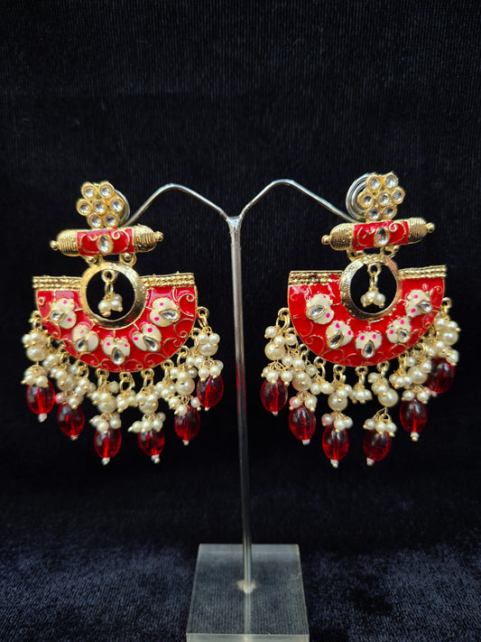 Anvika Meenakari Earrings