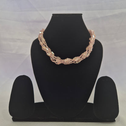Multi Strand Braided Crystal Necklace