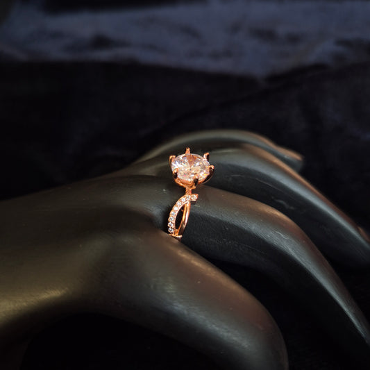 Solitaire AD Ring Rosegold