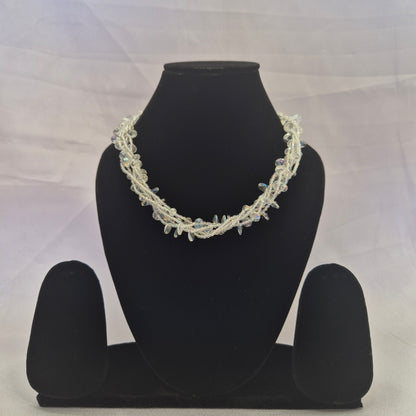 Multi Strand Braided Crystal Necklace