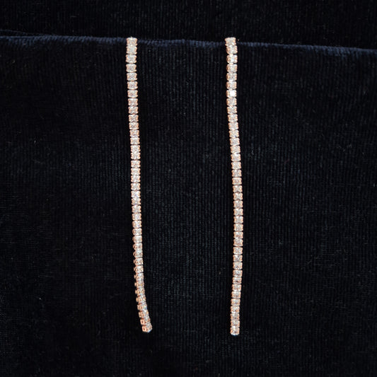Single AD Thread Danglers Rosegold