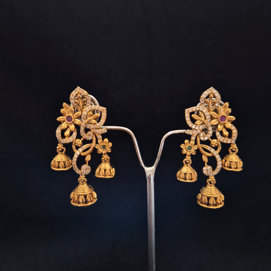 Rutvi Traditional Gold Earrings