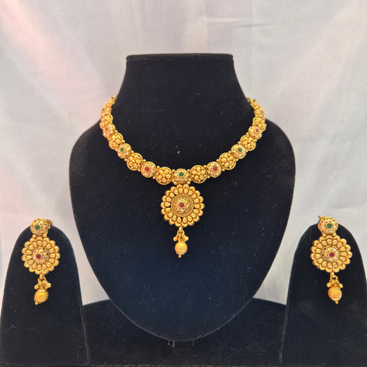 Dhruvi Rajwadi Necklace Set