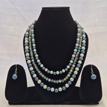 Triple Layered Designer Pearl Set