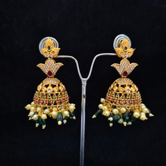 Barkat Traditional Gold Jhumki