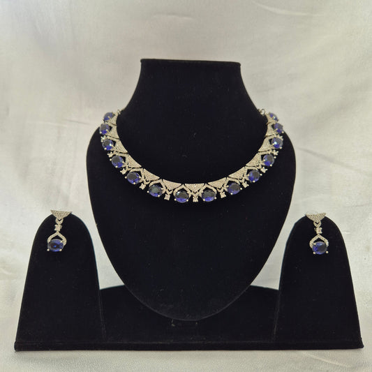 Ela AD Necklace Blue