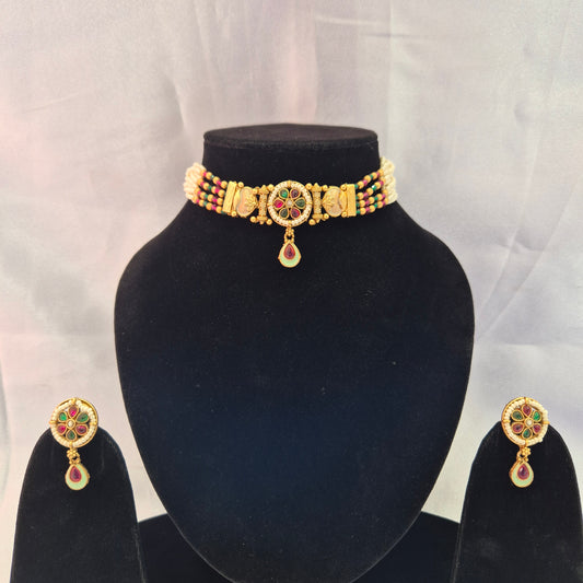 Raveena Rajwadi Necklace Set