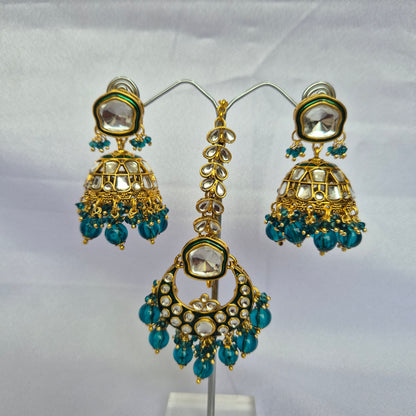 Rashmi Kundan Jhumka with Tikka