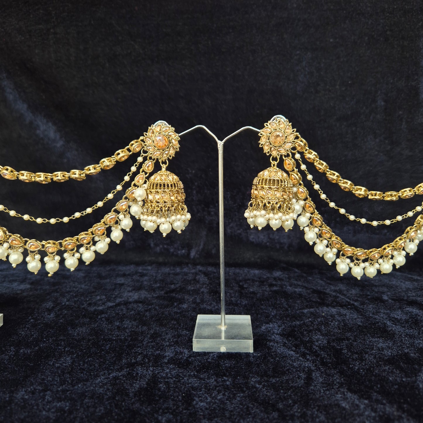 Ananti Bahubali Kundan Jhumka