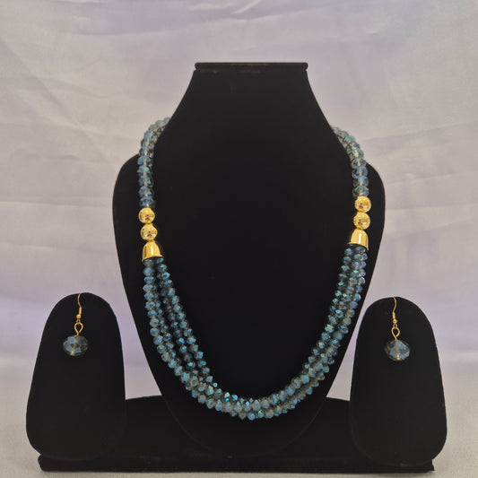 Crystal Triple Layered Necklace