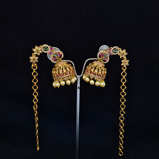Siya Traditional Gold Jhumki