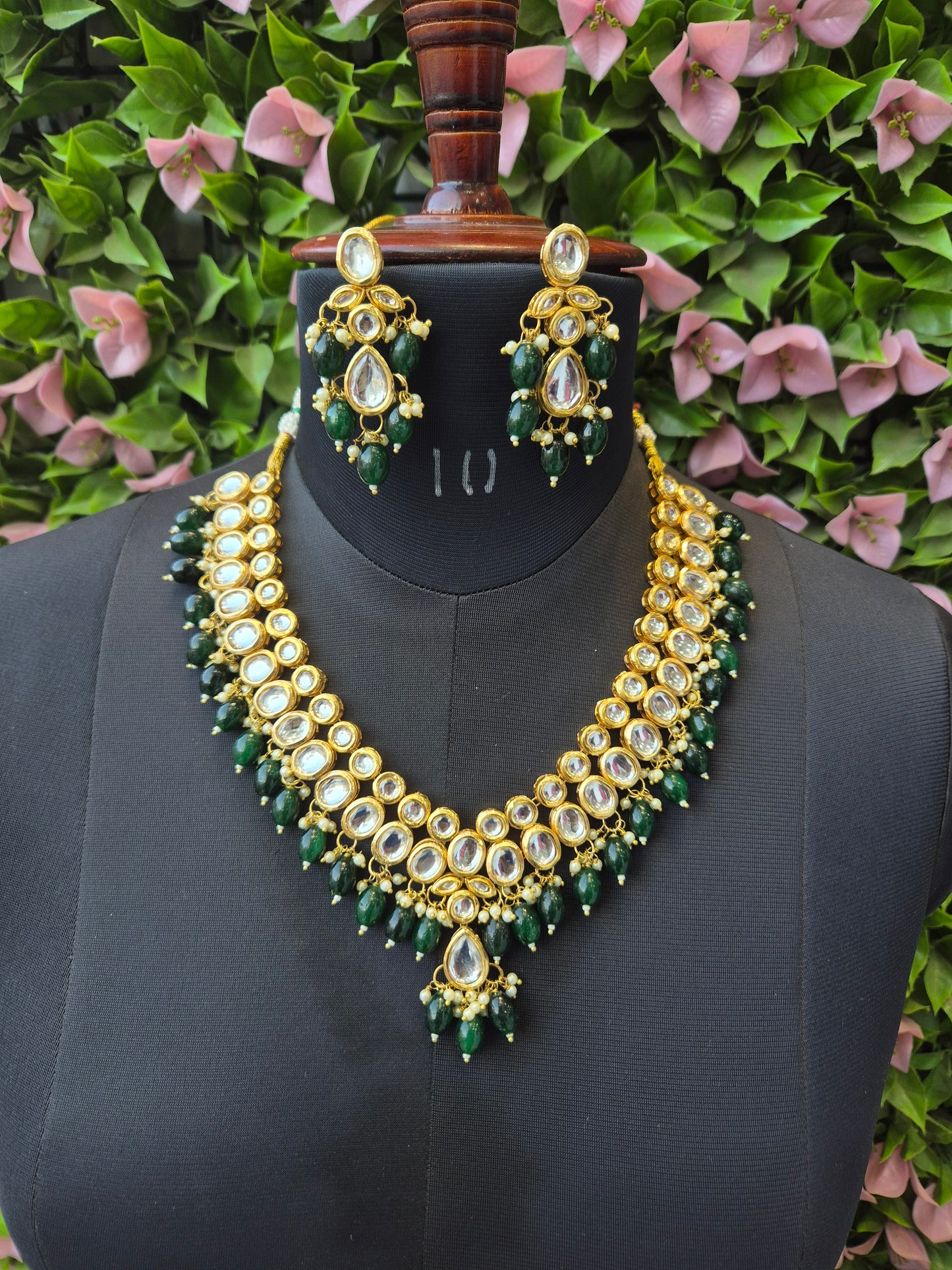 Amber Long Kundan Set
