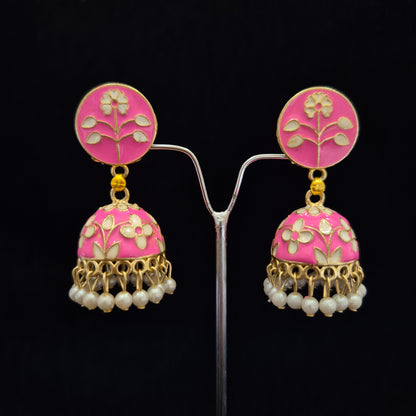 Jaipuri Meenakari Jhumki
