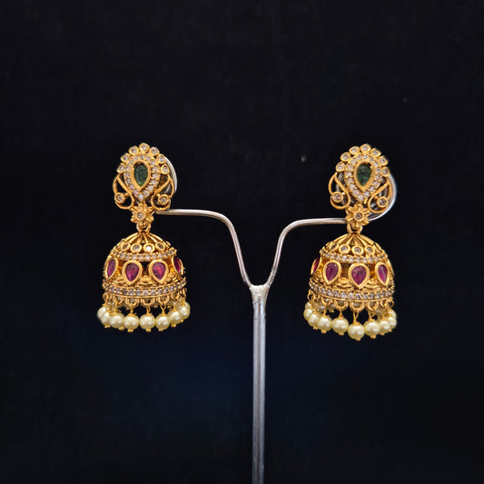 Niti Tradional Gold Jhumki