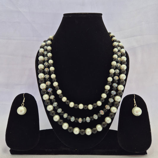 Triple Layered Designer Pearl Set