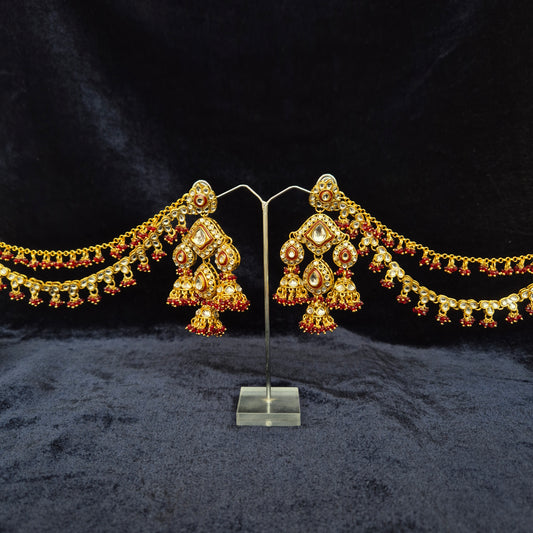 Oorja Premium Earrings with Tikka