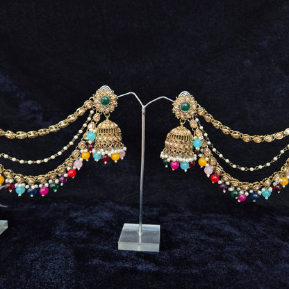 Ananti Bahubali Kundan Jhumka