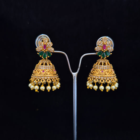 Mayuri Tradional Gold Jhumki