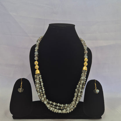 Crystal Triple Layered Necklace