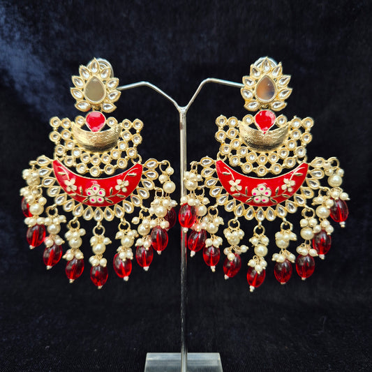 Nyoti Meenakari Chandbali